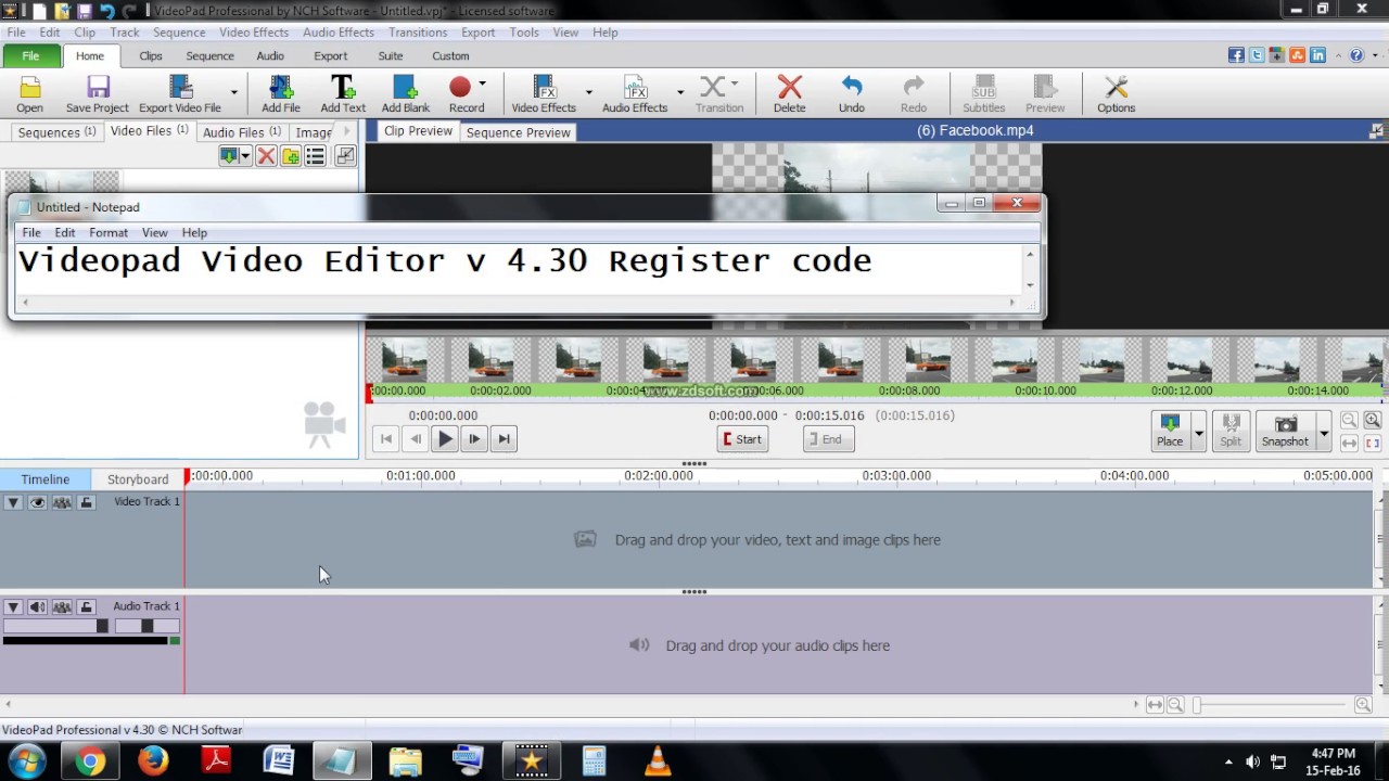 videopad 5.01 registration code